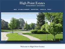 Tablet Screenshot of hpehoa.com